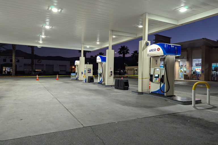 gas station